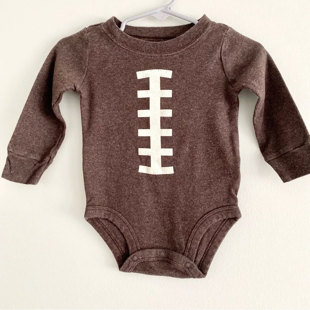 Carter’s Football Bodysuits Size 9 Months